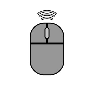 Bilgisayar kablosuz fare simgesi.