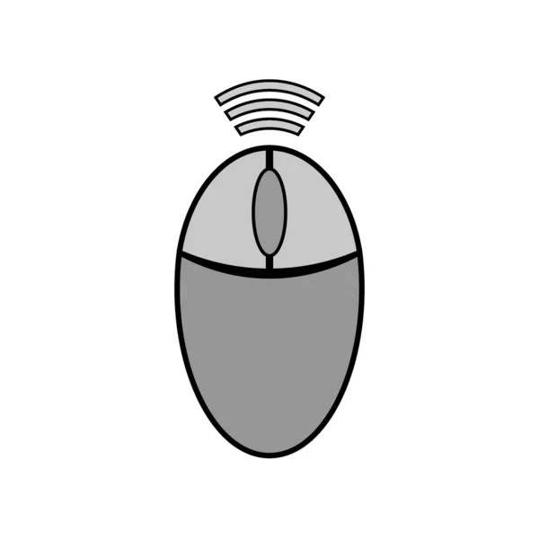 Icona del mouse wireless del computer . — Vettoriale Stock