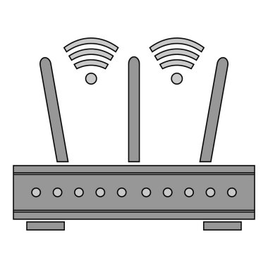Yönlendirici simgesi beyaz.