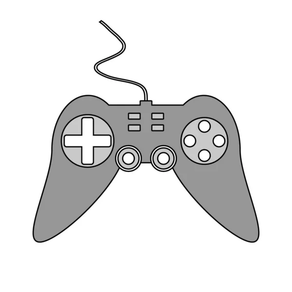 Game console icon on white. — Stock Vector