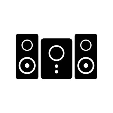 Stereo hoparlör sistemi simgesi.