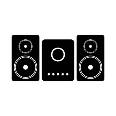 Stereo hoparlör sistemi simgesi.