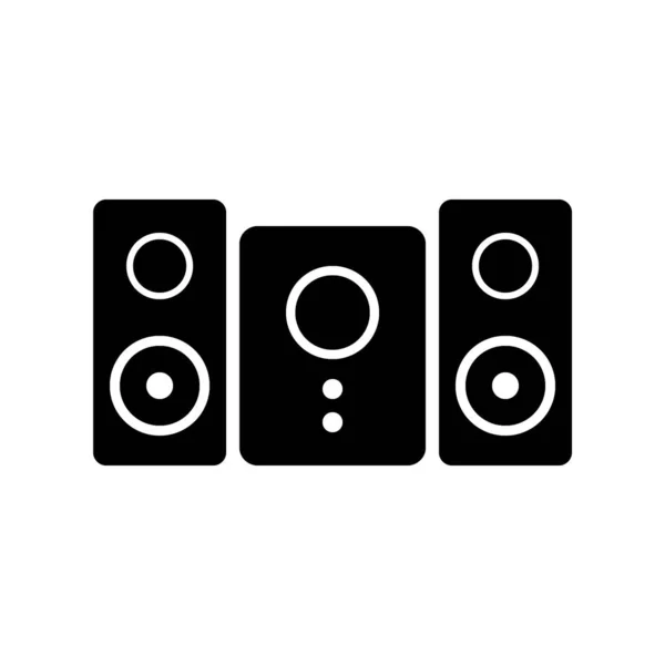 Stereo speaker system icon. — Stock Vector