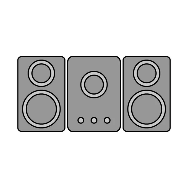 Icono del sistema de altavoces estéreo . — Vector de stock