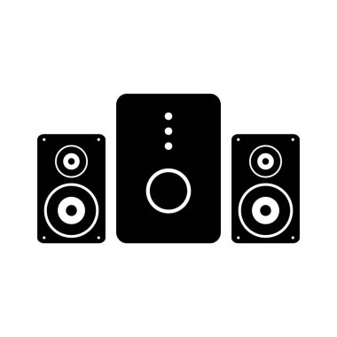 Stereo hoparlör sistemi simgesi.