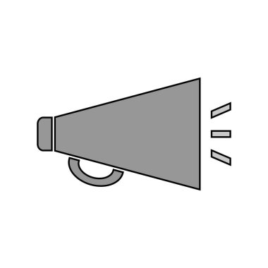 Beyaz megafon simgesini.