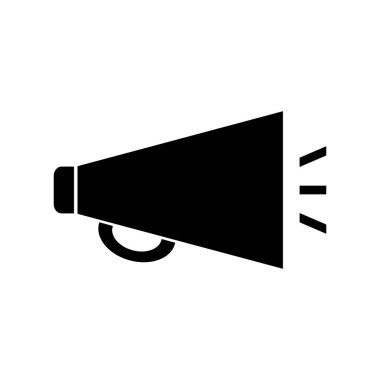 Beyaz megafon simgesini.