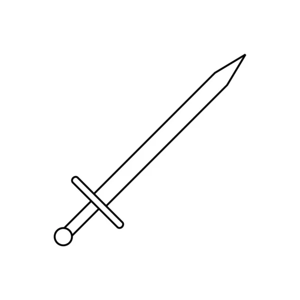 Icono de signo de espada . — Vector de stock