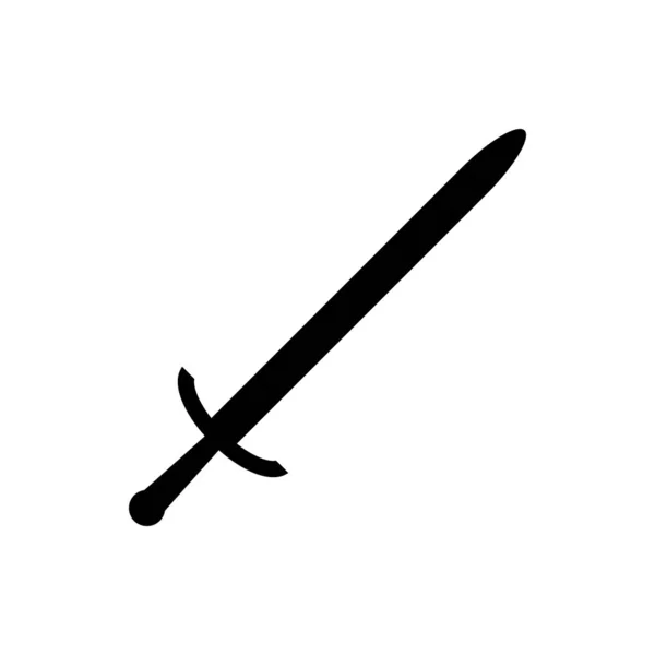 Icône de signe d'épée . — Image vectorielle