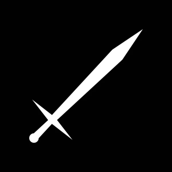 Kılıç işareti simgesi. — Stok Vektör
