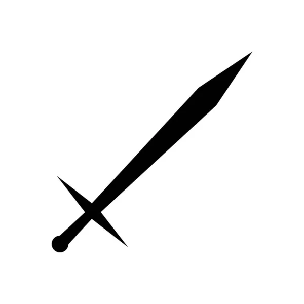 Ícone de sinal de espada . — Vetor de Stock