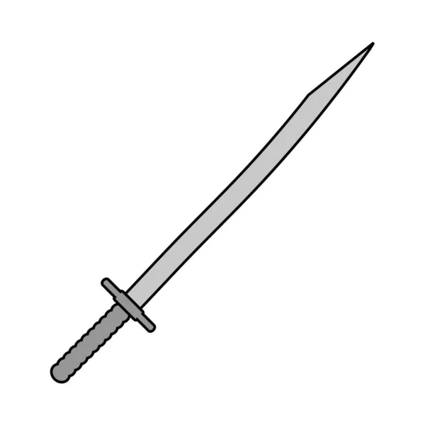 Schwertzeichen-Symbol. — Stockvektor