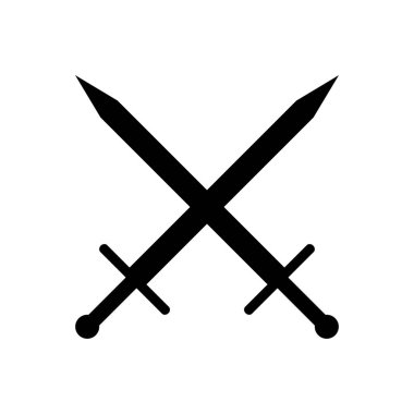 çapraz kılıç simgesi.