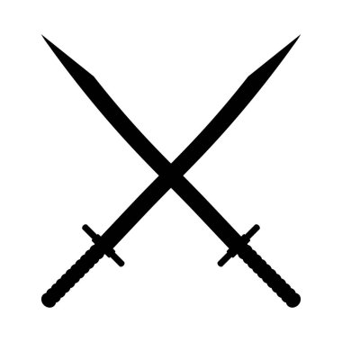 çapraz kılıç simgesi.