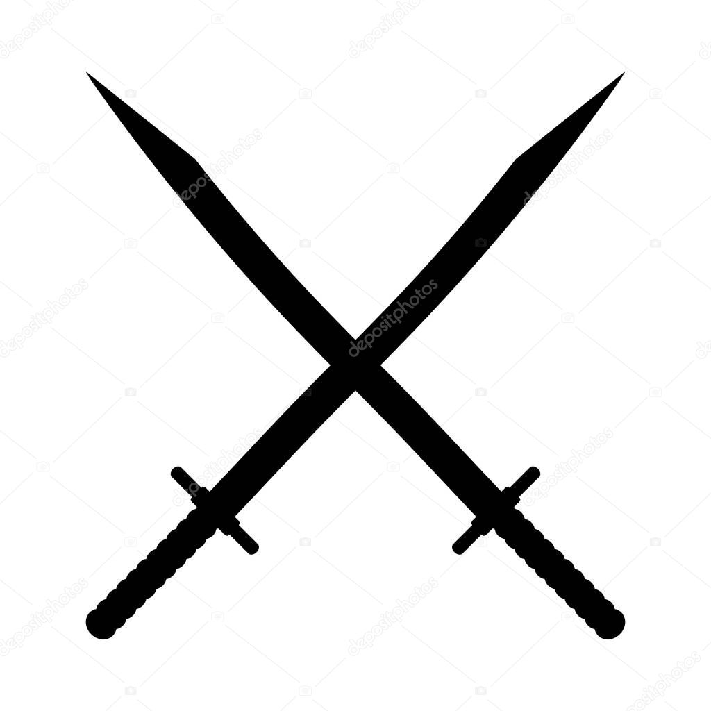 Crossed swords icon.