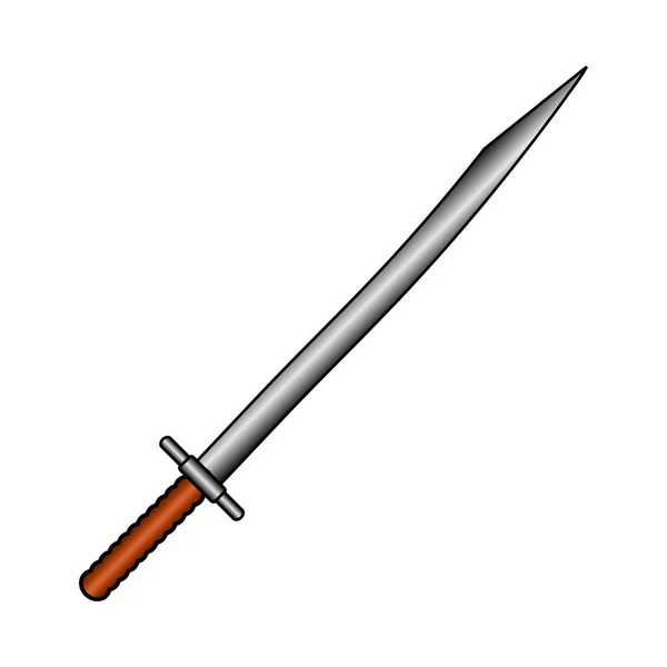 Icône de signe d'épée . — Image vectorielle