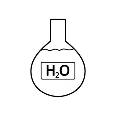 laboratuvar cam su ile.