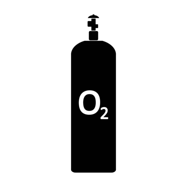 Oxygen gas cylinde icon. — 스톡 벡터