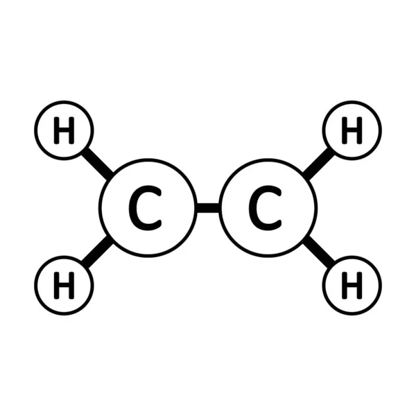 乙烯分子图标. — 图库矢量图片