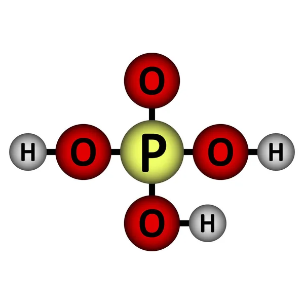 Εικονίδιο μορίου ορθοφωσφορικού οξέος. — Διανυσματικό Αρχείο