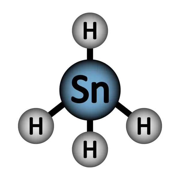 Icono de molécula de gas Scannan . — Vector de stock