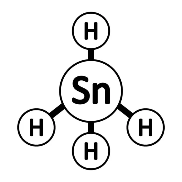 Icono de molécula de gas Scannan . — Archivo Imágenes Vectoriales