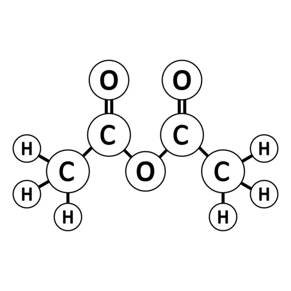 醋酸酐分子图标. — 图库矢量图片