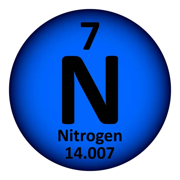 元素周期表元素氮图标. — 图库矢量图片
