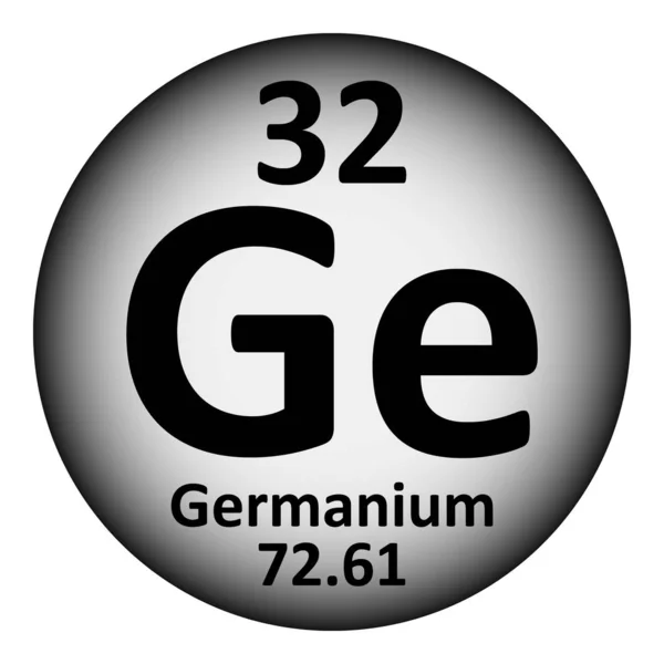 Élément de tableau périodique icône germanium . — Image vectorielle