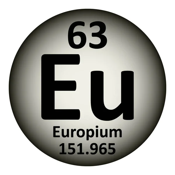 Periodensystem element europium icon. — Stockvektor