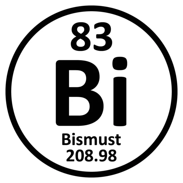 Periodic table element bismuth icon. — Stock Vector
