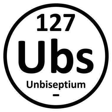 Periyodik tablo unbiseptium simgesi.