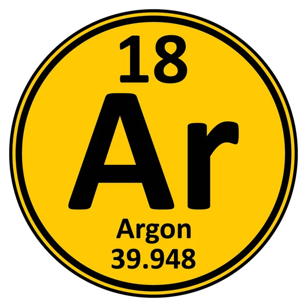 Періодичний елемент таблиці значок Argon . — стоковий вектор