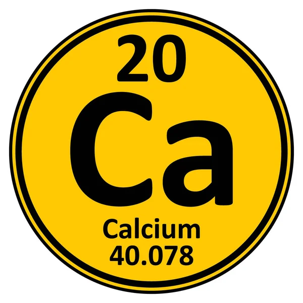 Periodic table element calcium icon. — Stock Vector