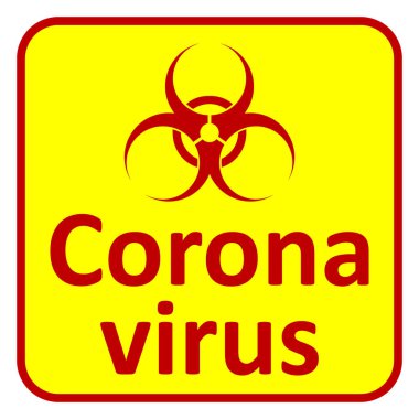 Coronavirus tehlike işareti
