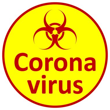 Coronavirus tehlike işareti
