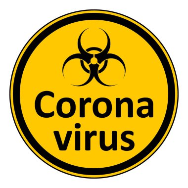 Coronavirus tehlike işareti