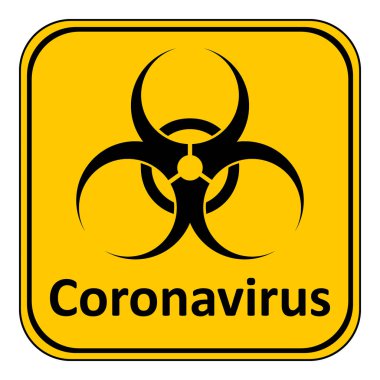 Coronavirus tehlike işareti