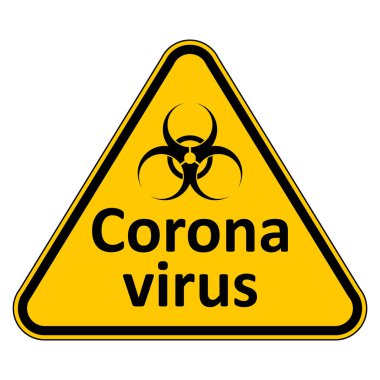 Coronavirus tehlike işareti