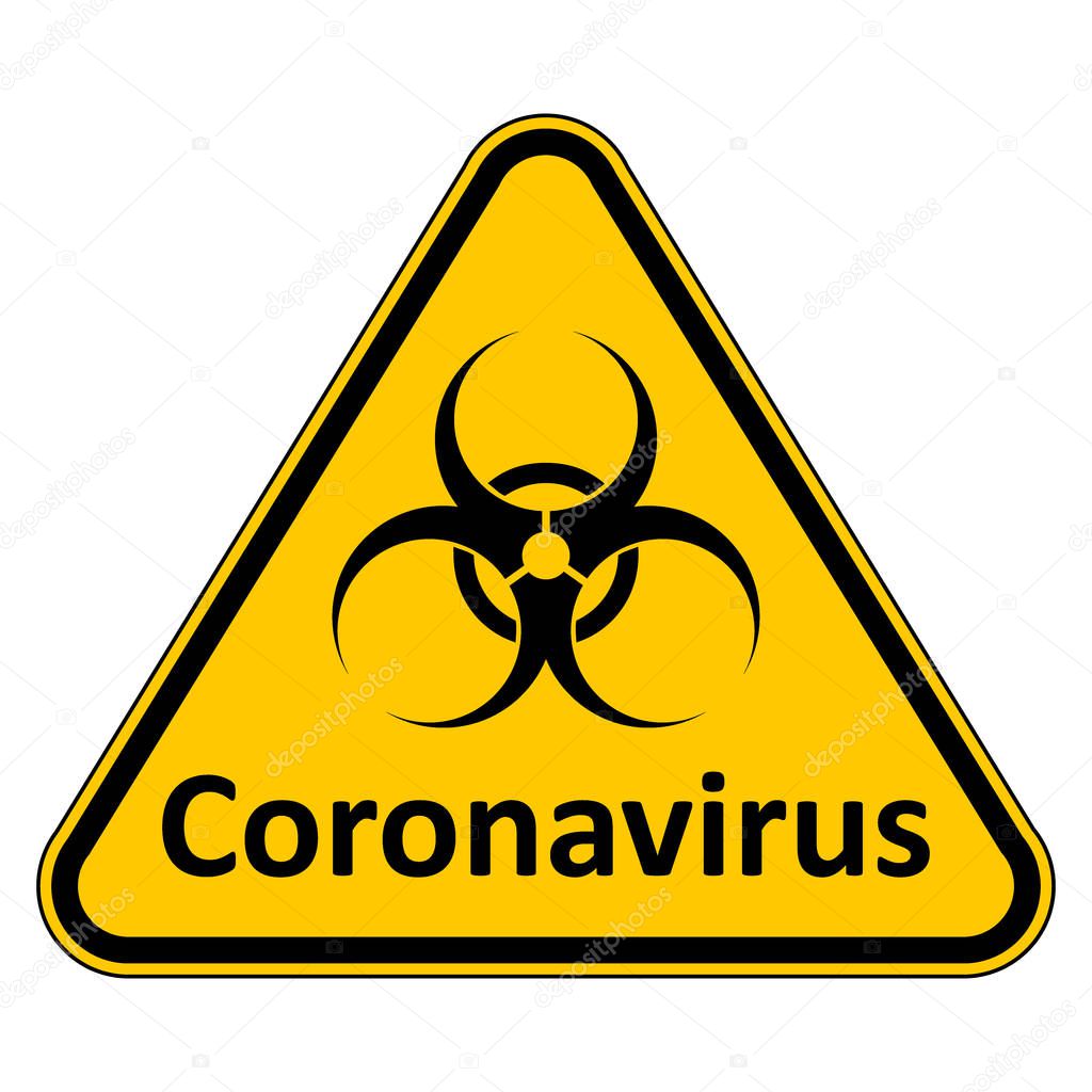 Coronavirus danger sign