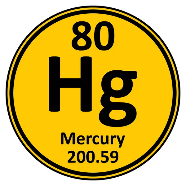 元素周期表元素汞图标. — 图库矢量图片