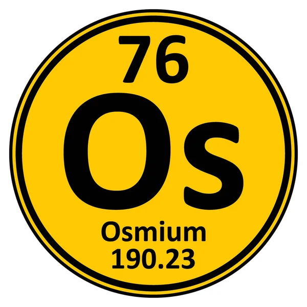 Periodic table elementu osmium ikona. — Wektor stockowy