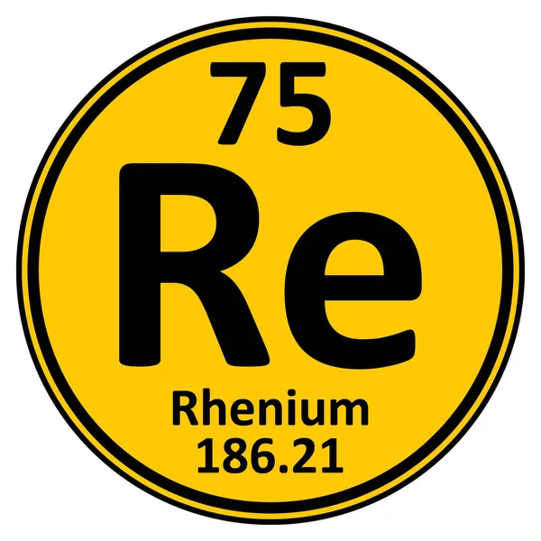 Periodic table element rhenium icon. — Stock Vector