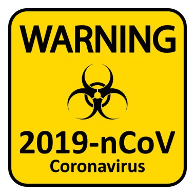 Coronavirus tehlike işareti