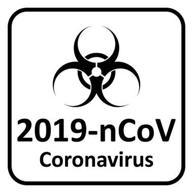 Coronavirus tehlike işareti.