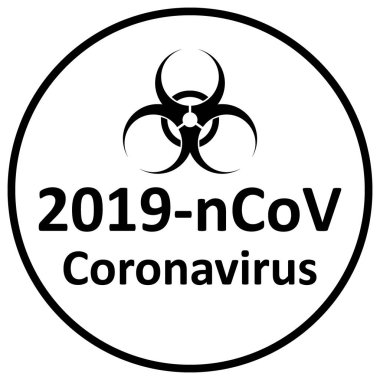 Coronavirus tehlike işareti.