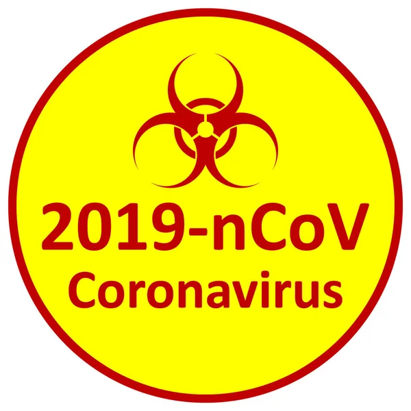 Coronavirus tehlike işareti.