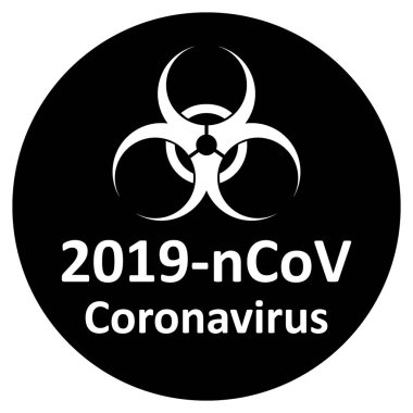 Coronavirus tehlike işareti.