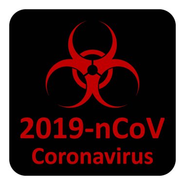 Coronavirus tehlike işareti.