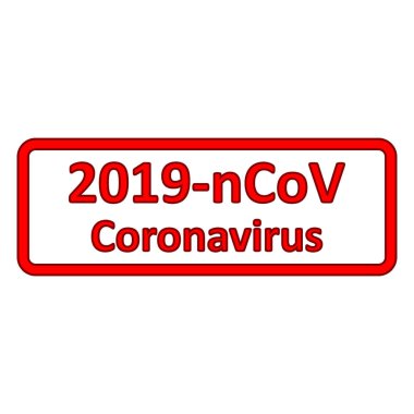 Coronavirus tehlike işareti.